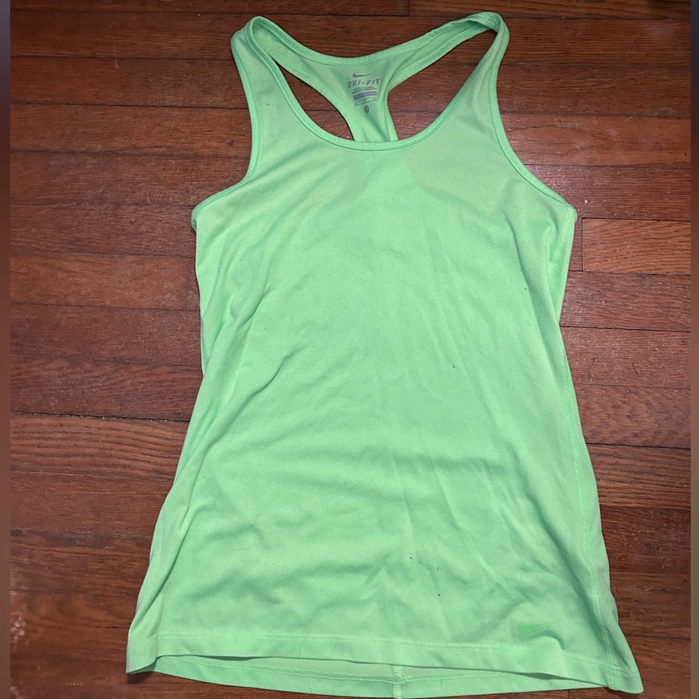 Nike Dri-Fit Neon Green Active Tank Top